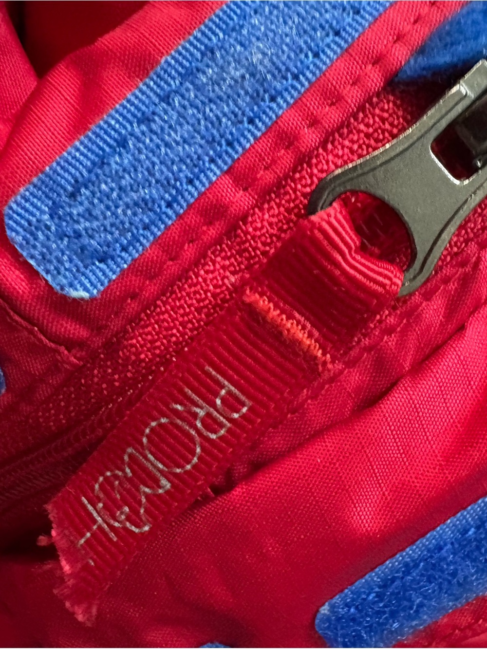 Prodeh Kids' Red Hooded Raincoat with Blue Lining - Picture 7 of 11